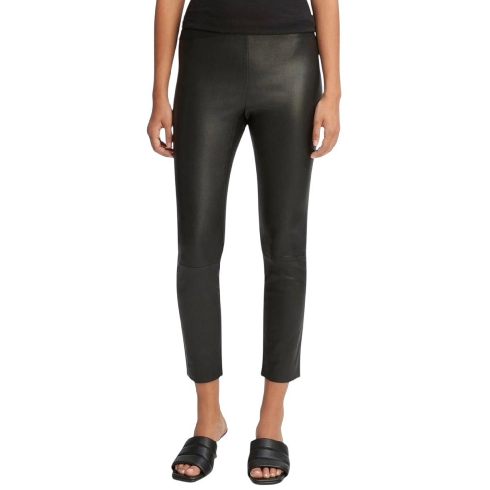 Vince 100% Genuine Leather Leggings Pants XS Black